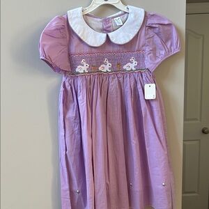 Carriage Boutique Lavender Dress with White Collar